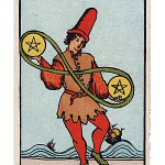 tarot hôm nay Ma Kết (22/12 - 19/01) 2 of Pentacles (2 Tiền)