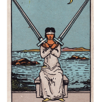 tarot hôm nay Ma Kết (22/12 - 19/01) 2 of Swords (2 Kiếm)