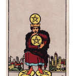 tarot hôm nay Sư Tử 4 of Pentacles (4 Tiền)