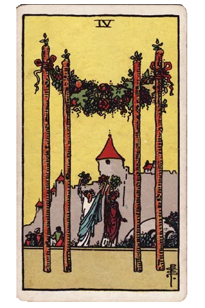 4 of Wands (4 Gậy)