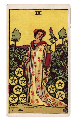 9 of Pentacles (9 Tiền)