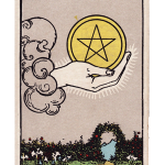 tarot hôm nay Bạch Dương (21/03 - 19/04) Ace of Pentacles (Ace Tiền)