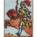 tarot hôm nay Song Tử (21/05 - 21/06) Knight of Wands (Knight Gậy)