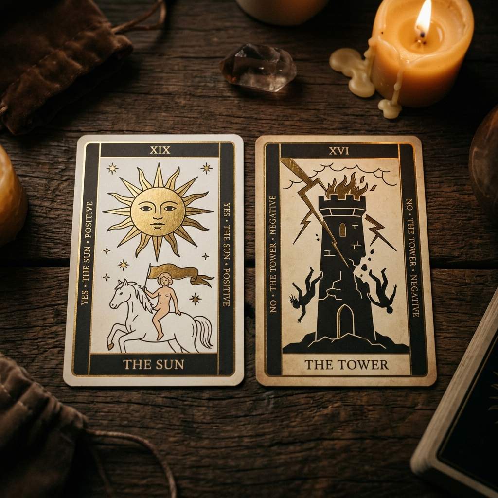 Tarot Yes No: Cách mình đặt câu hỏi để tìm hướng đi 1 tarot yes no - Hình ảnh minh họa
