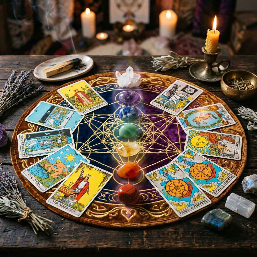 tarot chữa lành luân xa - Hình ảnh minh họa