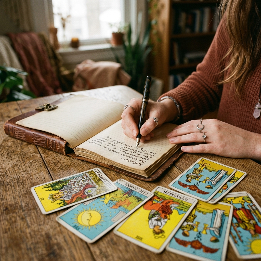 tự học tarot tại nhà - Sổ tay và bộ bài bừa bộn một cách lãng mạn