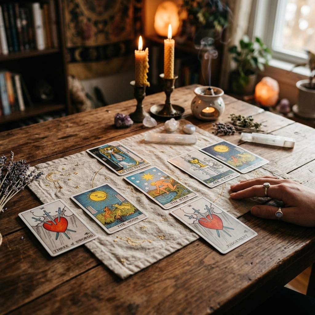 Góc tĩnh lặng khi xem bói tarot