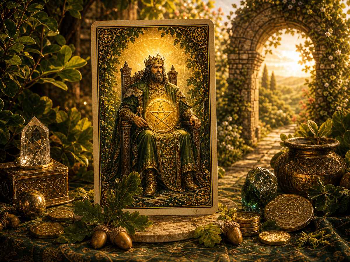 King of Pentacles: Xây nền vững cho mình 3 Giải mã king of pentacles qua lăng kính tâm linh